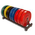 Rubber Bumper Plate Rack