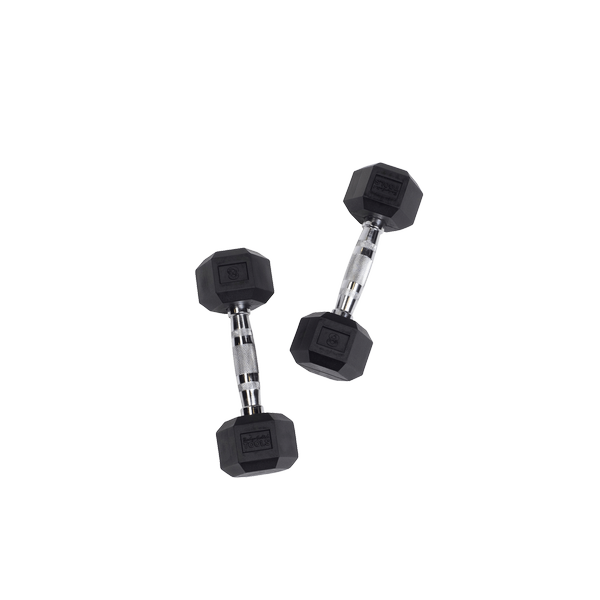 Body-Solid Rubber Hex Dumbbell