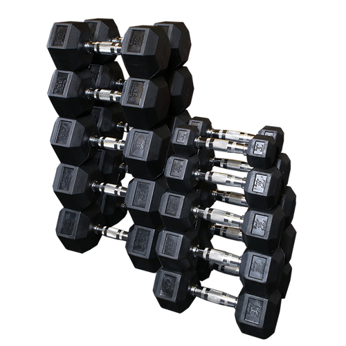 Rubber Hex Dumbbell